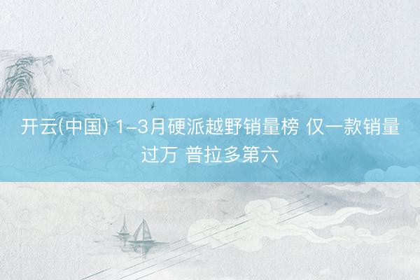 开云(中国) 1-3月硬派越野销量榜 仅一款销量过万 普拉多第六