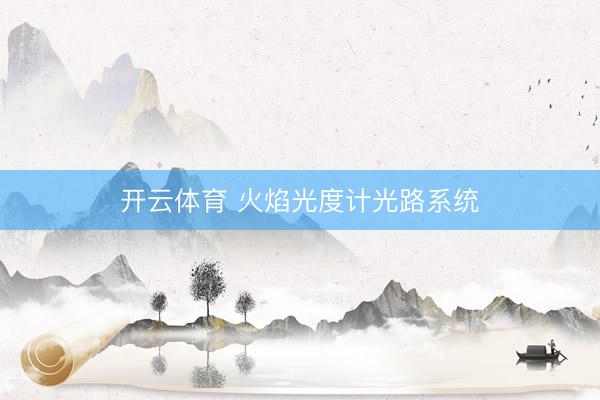 开云体育 火焰光度计光路系统